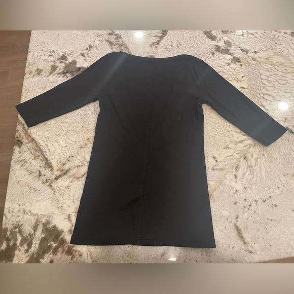 Everlane The Pima Microrib Scoopneck Tee Sz XXS - Picture 9 of 10